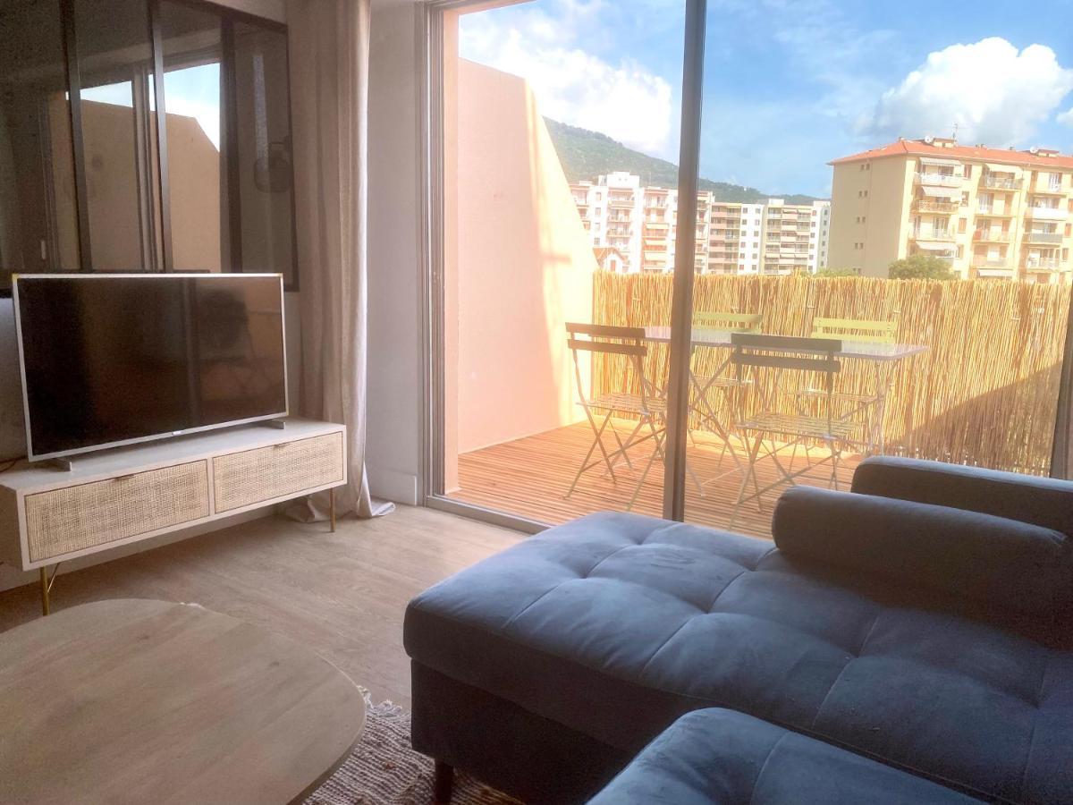 Superbe T2 Equipe Proche Centre Ville Ajaccio Avec Parking Dış mekan fotoğraf